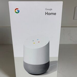 google Home Smart Speaker - White and Gray